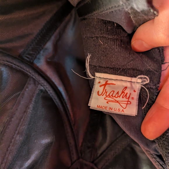 vintage trashy lingerie Playboy bunny costume halter bustier with ribbon tie 36B - Picture 7 of 9